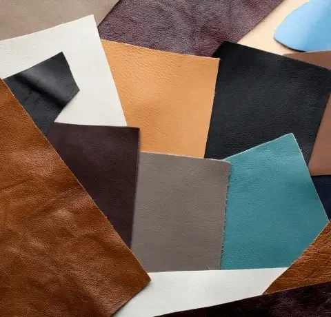 Colorful Dyed Leather Patches