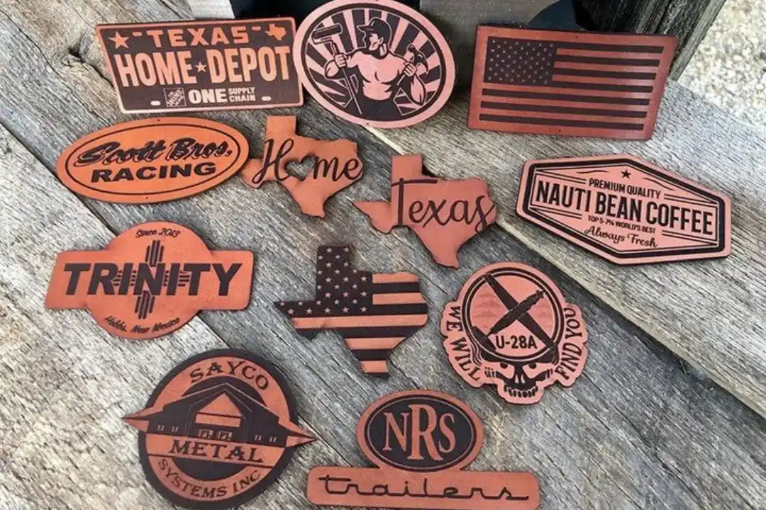 Engraved Leather Patches For Hats